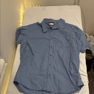 Columbia Light Blue Casual Button Down Shirt